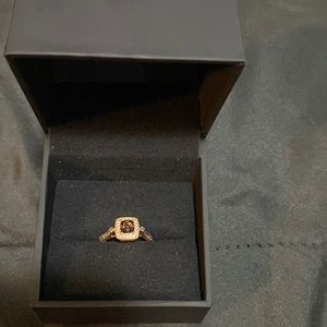 - Le Vian chocolate quartz 1/4 ct in rose gold size 6.5